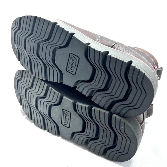 Levi's Men's Dean Boots Cushion Insole Rubber Outsole Brown US 9.5M - No Box - Picture 7 of 10